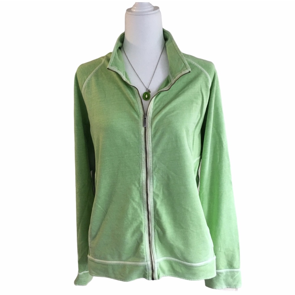 THE GOOD LIFE Lime Green Light Weight Yoga Jacket